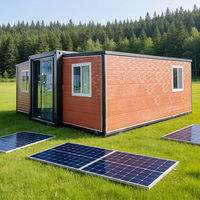 Casa Contenedor Prefabricada Expandible, Sistema Solar Fuera de la Red, Área Remota, Sin Conexión a la Red, Cabaña Pequeña, Llave en Mano, Certificación CE, Kit de 20 pies y 40 pies