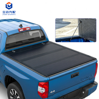 Bâche de benne pliable à quatre volets à profil bas, très vendue, pour Toyota Tundra Fleetside 2014-2021 avec benne de 6,5 pi (79 po) – Accessoires extérieurs pour benne