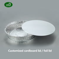 VVG Custom OEM Plateau en aluminium jetable et recyclable argenté de 8/9/10/12/16 pouces pour friteuse à air, four, barbecue, cuisson et pizza