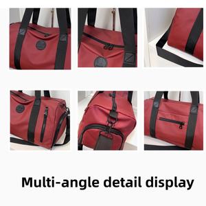 حقيبة رياضية متعددة الوظائف خفيفة الوزن ومتينة من أكسفورد لعام 2026، حقيبة يوغا محمولة بسحاب، حقيبة سفر لعطلة نهاية الأسبوع مع جيب أحذية قابل للفصل - Product Image 3