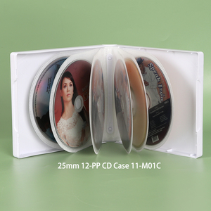 SUNSHING OEM ODM CD/DVD Wallet PP Poly <b>Binder</b> Sleeve Clear 8 10 12 24 Discs Audio Book Cases Black DVD Game Case Storage <b>Binder</b> - Product Image 2