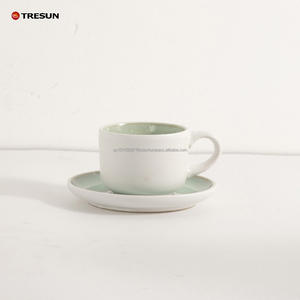 Juego de Taza y Platillo de Cerámica de Porcelana de Lujo con Esmalte Reactivo, Precio al por Mayor Personalizado, Fabricación OEM, 250 ml, Ecológico, Apto para Lavavajillas - Product Image 6