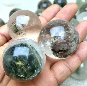 Wholesale High Quality Seamless Polished Garden Quartz Sphere rainbow clear ICEBERG Theme Small <b>Balls</b> for Earth Day Healing Gift - Product Image 3