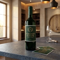 Étiquettes de bouteilles de vin personnalisées, autocollants en feuille d'or, étiquettes en papier gaufré pour les vignobles de boutique
