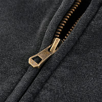 Fournisseur de streetwear tendance, faible MOQ, veste bomber zippée pour homme, coupe oversize, effet délavé à l'acide, personnalisable avec impression