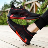 Chaussures décontractées pour hommes avec lumières LED, légères, respirantes, en mesh, à enfiler, nouvelles chaussures pour hommes