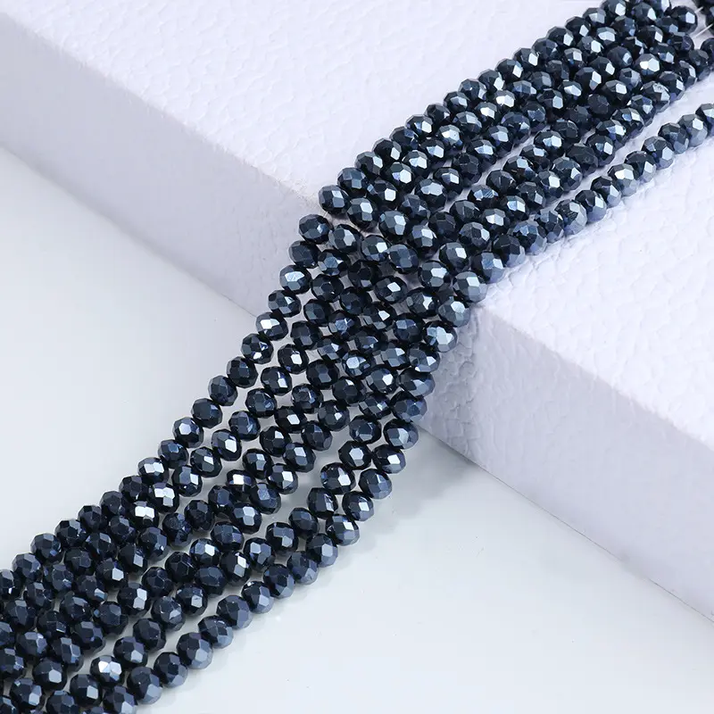 JC Crystal best-seller perles rondelles de cristal de haute qualité accessoires de bijoux perles de verre plat
