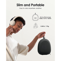 Étui de rangement rigide pour écouteurs, antichoc et léger, idéal pour les casques Bluetooth pliables supra-auriculaires – Indispensable pour les voyages