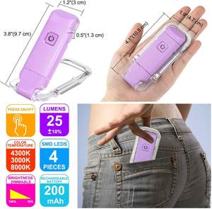 Wholesale LED USB Rechargeable Book Light Ultralight 200mAh Built in Battery Silicone Adjustable Clip on - Product Image 6