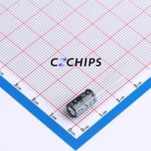 DHC010M227E114S1AA ตัวเก็บประจุอลูมิเนียมอิเล็กโทรไลติกผ่านรู D6.3xL11mm 220uF 20% 10V 219mA-120Hz - Product Image 1