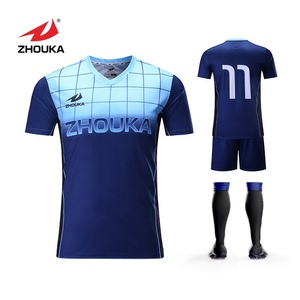 2019 ZHOUKA hot sale custom design cheap blank soccer jersey made in China - Product Image 1