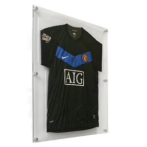 Transparent <strong>Plexiglass</strong> Case. <strong>Wall</strong>-mounted for Shirt <strong>Display</strong>. - Product Image 1