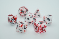 Vampir zar-kan zar D & D set-düzensiz sprey nokta sıçramak Polyhedral RPG oyun zar-D20, Dungeons & Dragons 7 Set