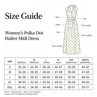 Robe rétro à pois avec nœud halter, col en V, taille froncée, fente latérale, longueur midi, idéale pour les fêtes estivales