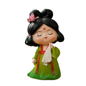 Figurines en résine Yu Mo Tang Palace Night Dream, poupées Hanfu, décoration de bureau, ornement de voiture, cadeau pour filles - Product Image 5