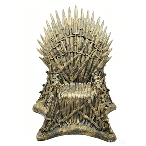 Asiento <span class=keywords><strong>de</strong></span> <span class=keywords><strong>Trono</strong></span> <span class=keywords><strong>de</strong></span> <span class=keywords><strong>Hierro</strong></span> Industrial Retro Antiguo, Adornos Creativos para <span class=keywords><strong>el</strong></span> Suelo, Decoración Metálica con Logotipo para KTV, Bar, Tienda, Idea <span class=keywords><strong>de</strong></span> Regalo para Gamers - Product Image 1