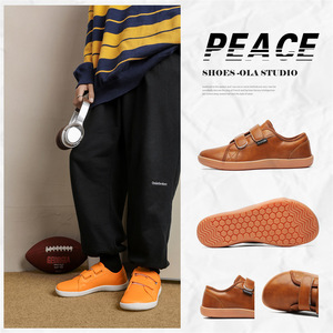 Scarpe Casual in Pelle Unisex con Velcro, Punta Larga, per Piedi Larghi e Robusti, Misura Grande - Product Image 3