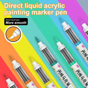 Venta al por mayor, precio barato, 24 colores, <span class=keywords><strong>tipo</strong></span> líquido directo, bolígrafos de pintura acrílica, DIY rotulador de pintor, juego de <span class=keywords><strong>rotuladores</strong></span> de pintura acrílica - Product Image 5