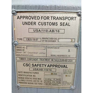 Contenedor de Envío Usado de Acero Corten de 20 Pies de Altura, Multipuertas, Seco, Certificado CSC, Estándar ISO9001, 28CBM - Product Image 6