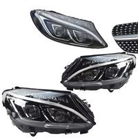 Phares LED d'origine usagés 6000K Blanc naturel pour Mercedes-Benz Classe C W205 Pré-LCI 2015-2018 OE A2059067303/A2059067403 12V