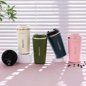 Taza de Café Inteligente de Acero Inoxidable de 380 ml y 510 ml con Pantalla de Temperatura, Taza de Viaje de Doble Pared para Oficina, Taza de Café al Vacío con Tapa - Product Image 5
