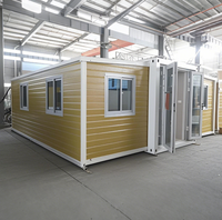 Maison conteneur pliable modulaire préfabriquée en acier de luxe moderne pour usage domestique avec dimensions personnalisables