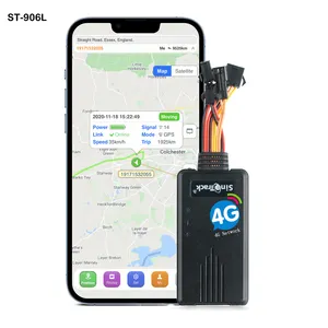 带语音监控的高质量SinoTrack 4g ST-906L紧急呼救按钮汽车跟踪全球定位系统跟踪器