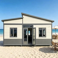 Maison préfabriquée modulaire extensible moderne et élégante avec salle de bain intégrée pour projets hôteliers, scolaires, de villégiature et de camping