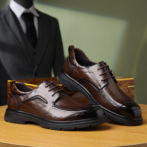 Zapatos de Vestir de Cuero de Lujo para Boda, Antideslizantes, Ligeros, Flexibles, Cómodos, para Novio, Fiesta, Banquete - Product Image 6
