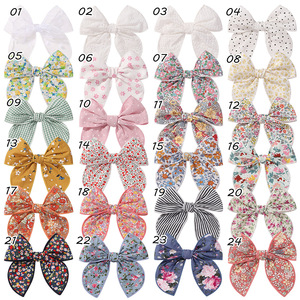 5.3 pollici fiocco di lino fiocco per bambine fiocco - Product Image 2