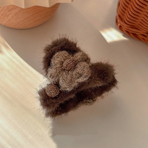 Pince à cheveux fleur 9 cm pour femme, pince requin d'hiver, accessoires pour cheveux - Product Image 6