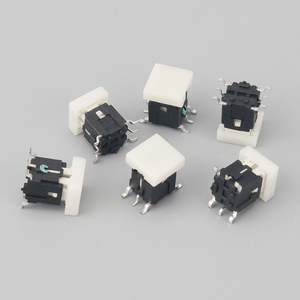 สวิตช์สัมผัสขนาดเล็ก10x10มม. สวิตช์สัมผัส<span class=keywords><strong>4</strong></span>พินพร้อมขั้วไฟ LED SMD ปรับแต่งฝาปุ่มโลโก้ต่างๆ - Product Image 1