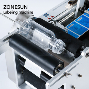 ZONESUN TB-50D Electric Semi-automatic Plastic Vial Ampoule <b>Jam</b> <b>Jar</b> Shampoo Glass Drinks Sticker Round Bottle Labeling Machine - Product Image 3