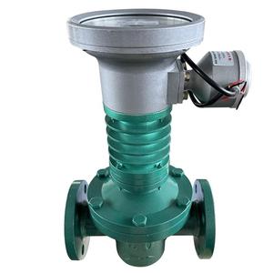 Débitmètre à engrenages ovales Jingjie haute résistance à la température, sortie de signal 4-20mA, pour huile moteur, eau et huile thermique - Product Image 1