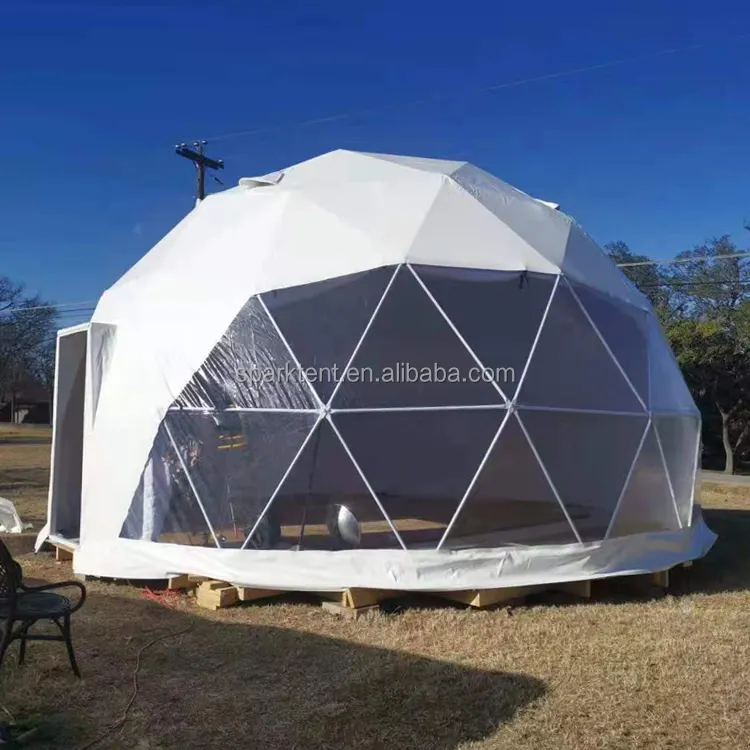 Luxury Outdoor Glamping Houses geodesic dome hotel resort events glamping tents dome house for sales