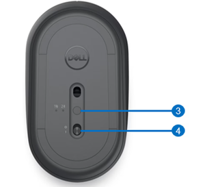 สำหรับ Dell Mobile Wireless Mouse - MS3320W-Wireless - 2.4 GHz- Optical LED, Mechanical Scroll, 1600 DPI, 3ปุ่ม-ใหม่เอี่ยม - Product Image 3