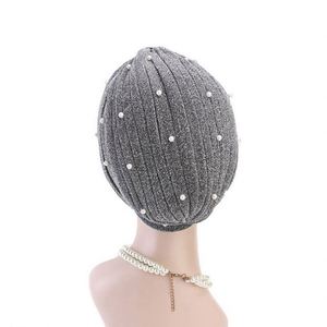 Wholesale Fashion Multifunction Women's Twist Turban Headwrap Stitching Knotted Headscarf Polyester Muslim <b>Hat</b> - Product Image 5