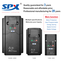 SPX 5.5KW-11KW AC Motor Drive VFD Inverter 380V Vector Control 220V 380V-440V Convertisseur de fréquence variable triphasé 30KW 37KW