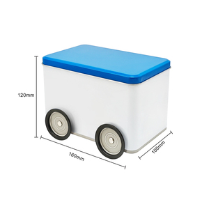 Boîte en métal fantaisie en forme de voiture, carrée, pour l'emballage alimentaire, grand rangement et organisation domestique, boîtes métalliques pour cadeaux promotionnels - Product Image 2
