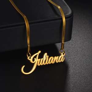 <span class=keywords><strong>Collana</strong></span> con Nome Personalizzato in Acciaio Inossidabile Ipoallergenico con Taglio Laser, Certificazione CE, <span class=keywords><strong>Regalo</strong></span> per la <span class=keywords><strong>Festa</strong></span> <span class=keywords><strong>della</strong></span> <span class=keywords><strong>Mamma</strong></span> - Product Image 2