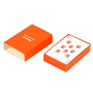 Juego de cartas con logotipo personalizado, plástico impreso, PVC, impermeable, baraja de póquer, sublimación en blanco, naipes con cajón - Product Image 2