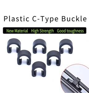 30 Piezas de Abrazaderas de Plástico Tipo C para Cables de Freno y Mangueras Hidráulicas, Organizador de Clips en Forma de U, Abrazadera de Presión Tipo C de Plástico RISK - Product Image 5