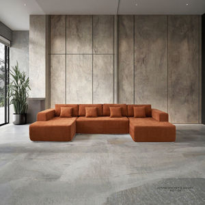 मॉड्यूलर अनुभागीय सोफे सेट लाउंज कुर्सी आधुनिक यू-आकार की नींद क्लाउड कॉर्नर सोफे विला लिविंग रूम ऑफिस अपार्टमेंट के लिए - Product Image 3