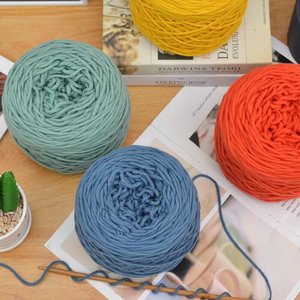 Fabrika fiyat 8 kat tığ Filament 200g 100% akrilik tıknaz fantezi iplik dokuma için boyalı desen ile yüksek büküm el örgü - Product Image 2