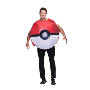 Costume Poké Ball Pokémon pour adulte, tenue de cosplay rouge en polyester, jeu d'animation, jeu de rôle, printemps 2024 - Product Image 4