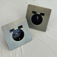 Prise murale européenne française et allemande 172*86 16A avec USB-C, interrupteur à bascule rétro vert bronze, prise universelle UK 13A, 2 voies