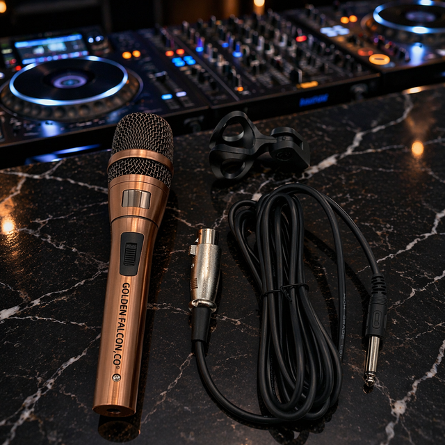 Dynamic Mic Vocal Karaoke Microphone Handheld Wired Microphone for Conference Singing