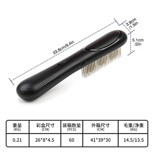 Peigne de recharge pour animaux de compagnie, rechargeable, pour chats et chiens, répulsif contre les puces et les tiques, matériau ABS noir PD 166 - Product Image 2