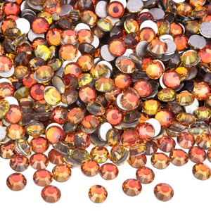 Strass en cristal à dos plat Oleeya en gros, tailles SS3-SS30, couleurs variées pour ongles scintillants de Noël - Product Image 3