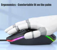 Mouse Gaming kustom desain vertikal ergonomis ramping untuk laptop